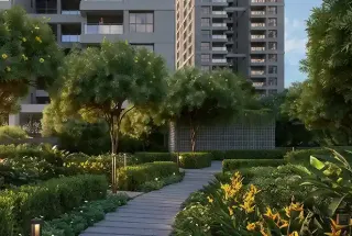 Landscaped Garden at PS Sansara